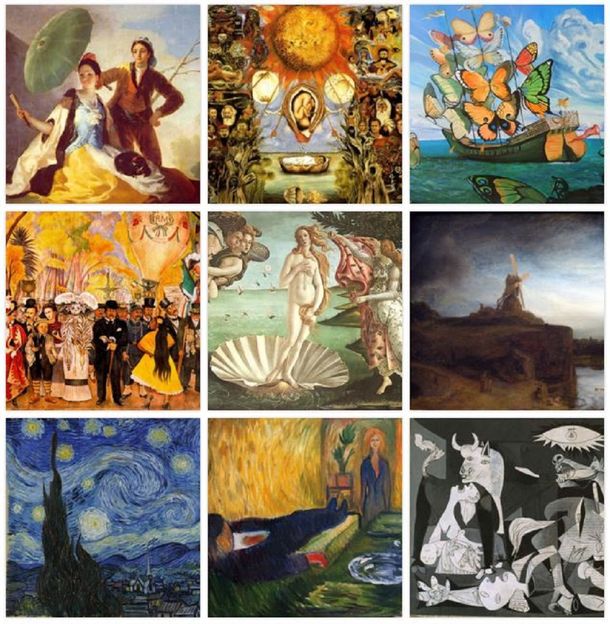 #TriviaM1: ¿Podés unir al pintor con su cuadro?