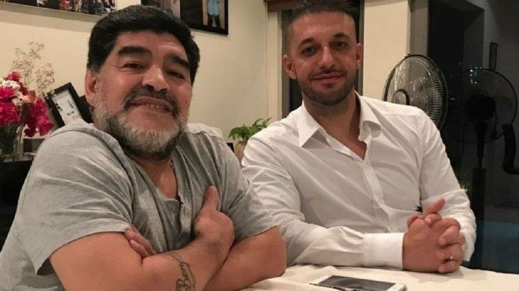 Diego Armando Maradona y Matías Morla