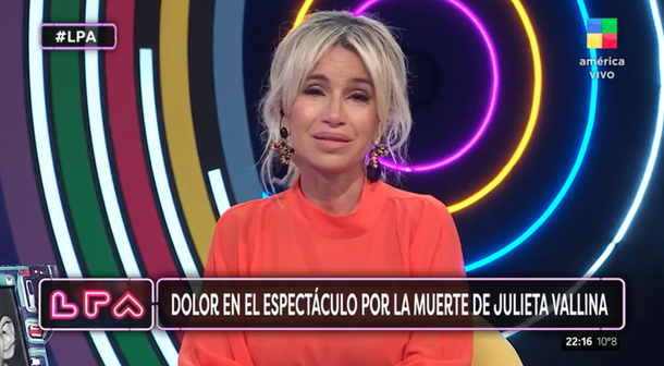 El desgarrador comienzo del programa de Florencia Peña por la muerte de Julieta Vallina