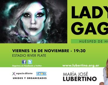 Lubertino espera con ansias a Lady Gaga