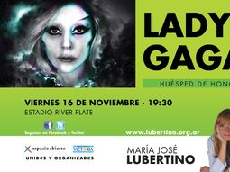 Lubertino espera con ansias a Lady Gaga Lubertino espera con ansias a Lady Gaga