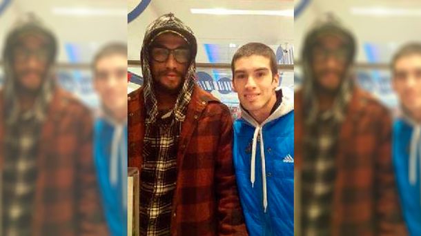 A Daniel Osvaldo lo descubrieron encapuchado en un mercado en Luján