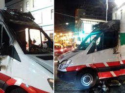 La ambulancia estaba cerrada y sin ocupantes
