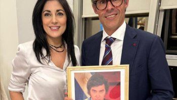 Juliana Santillán y su desaparecido amigo Foster Gillet. Juliana Santillán y su desaparecido amigo Foster Gillet.