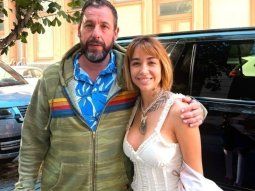 Inesperado encuentro entre María Becerra y Adam Sandler