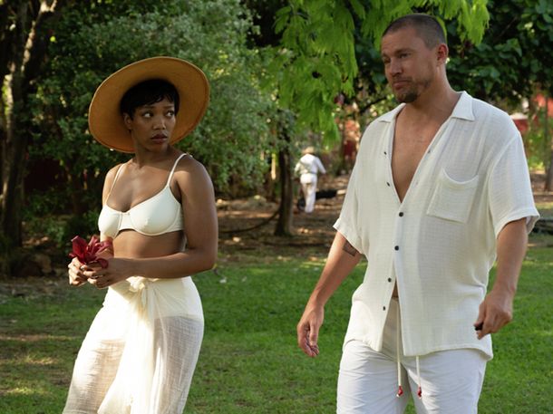 Naomi Ackie y Channing Tatum. Foto: (Warner Bros) Naomi Ackie y Channing Tatum. Foto: (Warner Bros)