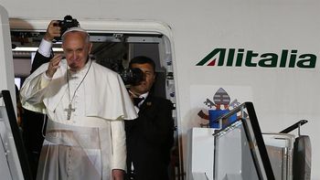 el papa llego a roma: mi alegria es mayor que mi cansancio el papa llego a roma: mi alegria es mayor que mi cansancio