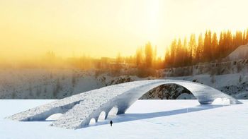 construyen en finlandia un puente de hielo disenado por leonardo da vinci construyen en finlandia un puente de hielo disenado por leonardo da vinci