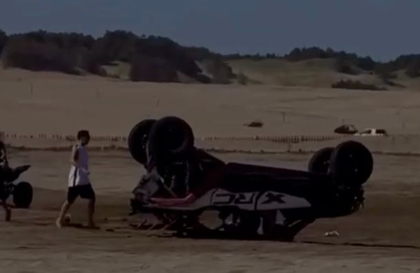 Otro accidente en La Frontera de Pinamar: al menos un herido tras volcar con su UTV