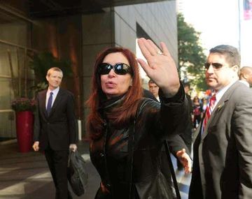 Cristina llegó a Nueva York para la reunión de la ONU