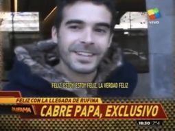 tras ser papa, cabre hablo y ¡hasta sonrio! tras ser papa, cabre hablo y ¡hasta sonrio!