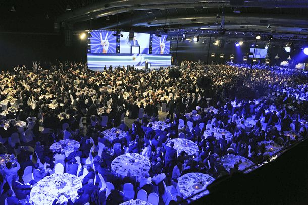 Cena de inicio de campaña de la formula presidencial Scioli - Zannini