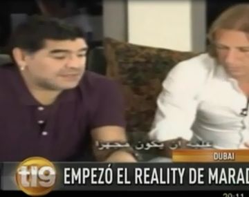 Así comenzó el nuevo reality de Maradona desde Dubai