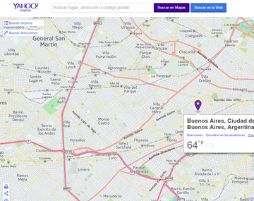Yahoo cerrará su servicio de mapas y todos sus portales de contenido
