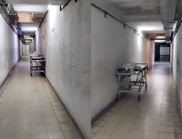 Video: una camilla fantasma causa pánico en un hospital de La Plata