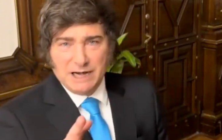 El mensaje grabado de Milei para fin de año: Por un 2026 que haga a la Argentina grande otra vez