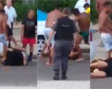 La policía de Bolsonaro deja que hinchas de Flamengo golpeen a uno de Peñarol