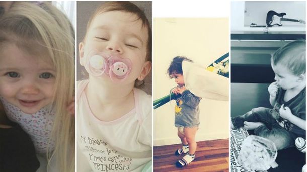 Lolo Tinelli, Francesca Icardi, Momo Osvaldo y Olivia Alfonso, los bebés famosos en las redes
