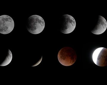 Completó su fase el eclipse y la luna recuperó su color