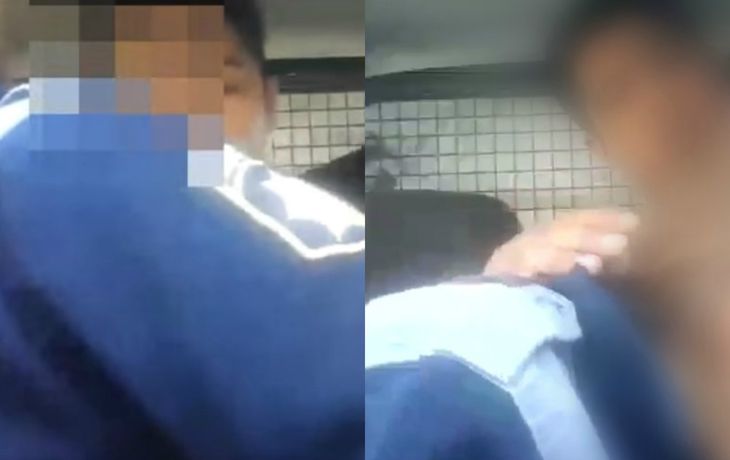 Policías teniendo sexo en el patrullero