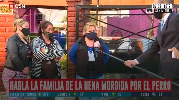 La familia de la nena atacada por el pitbull pide que aparezca el dueño: Que dé la cara y se haga justicia