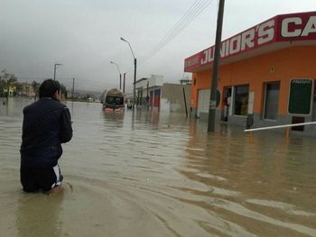 Una de las imágenes de lo que dejó la tormenta