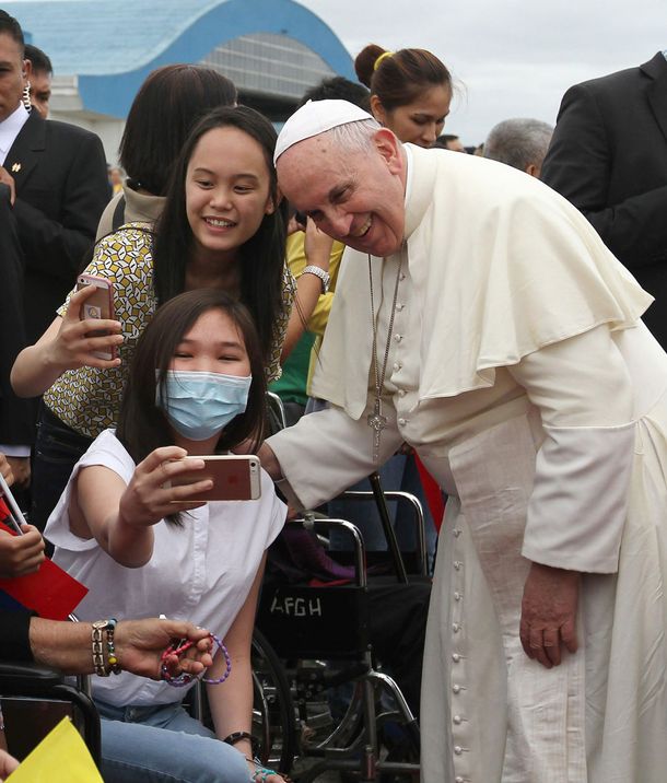 Las imágenes del papa Francisco en Filipinas