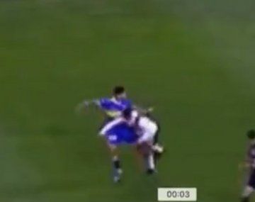 La jugada de Aliendro que le causó una fractura en su cara