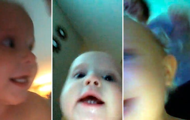 Beba robó el cel de su hermana y grabó su huida