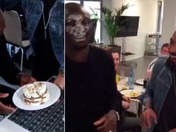 lavezzi en estado puro: le dio un tortazo a un companero del psg lavezzi en estado puro: le dio un tortazo a un companero del psg