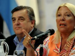 Mario Negri y Elisa Carrió