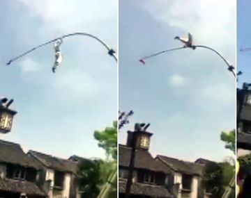 Un acróbata murió en plena función