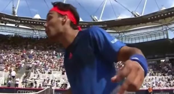 Sacado: Fognini le gritó a Rafa Nadal que no le rompa los huevos
