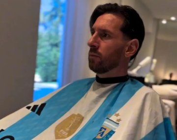 Messi estrenó corte de pelo en una barbería argentina de Florida