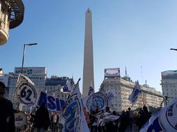 Protesta de motoqueros - Crédito: @ASiMM1804