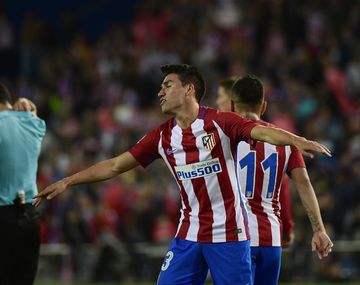 El delantero argentino Nicolás Gaitán se lesionó en el glúteo derecho en la victoria de su equipo, Atlético de Madrid