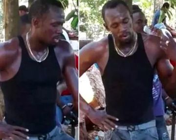 Usain Bolt cavó la tumba de Germain Mason