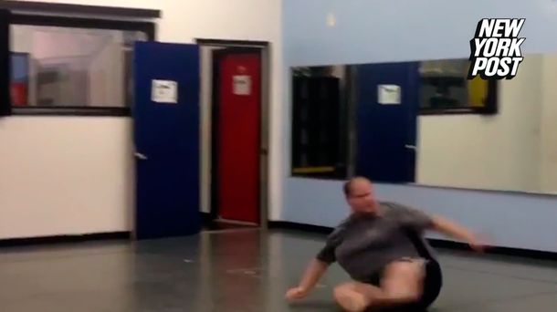 Un bailarín con sobrepeso mostró que está cargado de talento