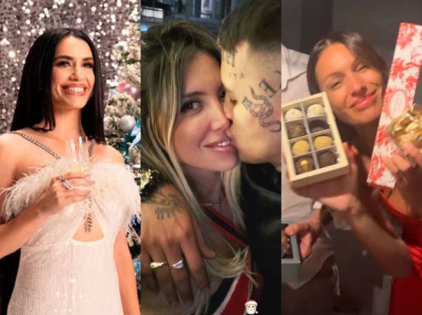 Así fue la Navidad de los famosos: desde Wanda Nara y Tini Stoessel hasta Pampita