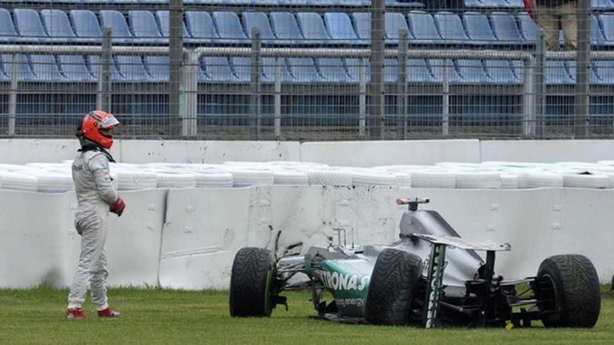 Tras anunciar su retiro, MIchael Schumacher se accidentó