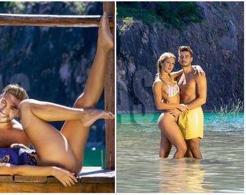 Flor Vigna y su novio. Foto: Caras.