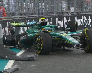 Alonso tuvo que abandonar la Sprint de Miami por un toque de Lawson