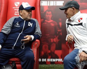 Diego Armando Maradona y Ricardo Enrique Bochini