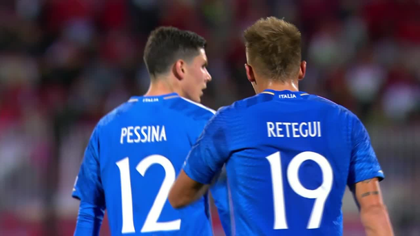 Mateo Retegui, encendido: su segundo gol con Italia