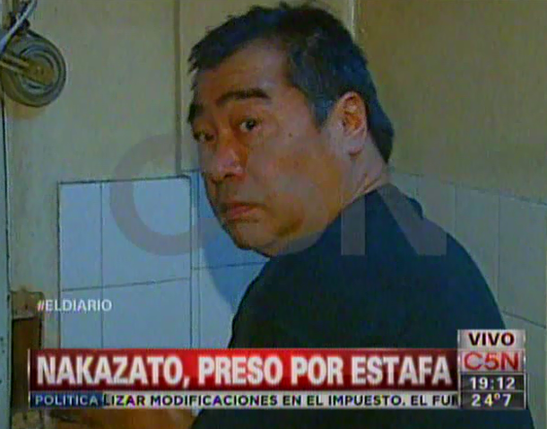 Luego de quedar detenido, Nakazato prestará indagatoria