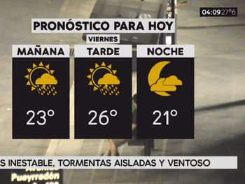 Pronóstico del tiempo del viernes 9 de febrero de 2018