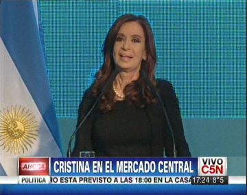 Cristina en el Mercado Central