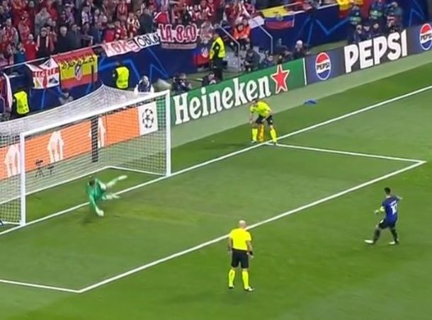 El penal de Lautaro Martínez a la tribuna para la clasificación del Atlético de Madrid