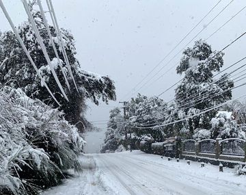 Alerta amarilla por fuertes nevadas en un destino turístico