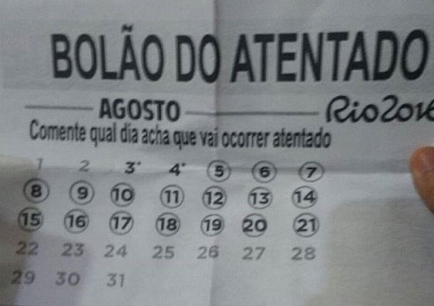 El prode más nefasto: apuestan qué día de los Juegos habrá un atentado